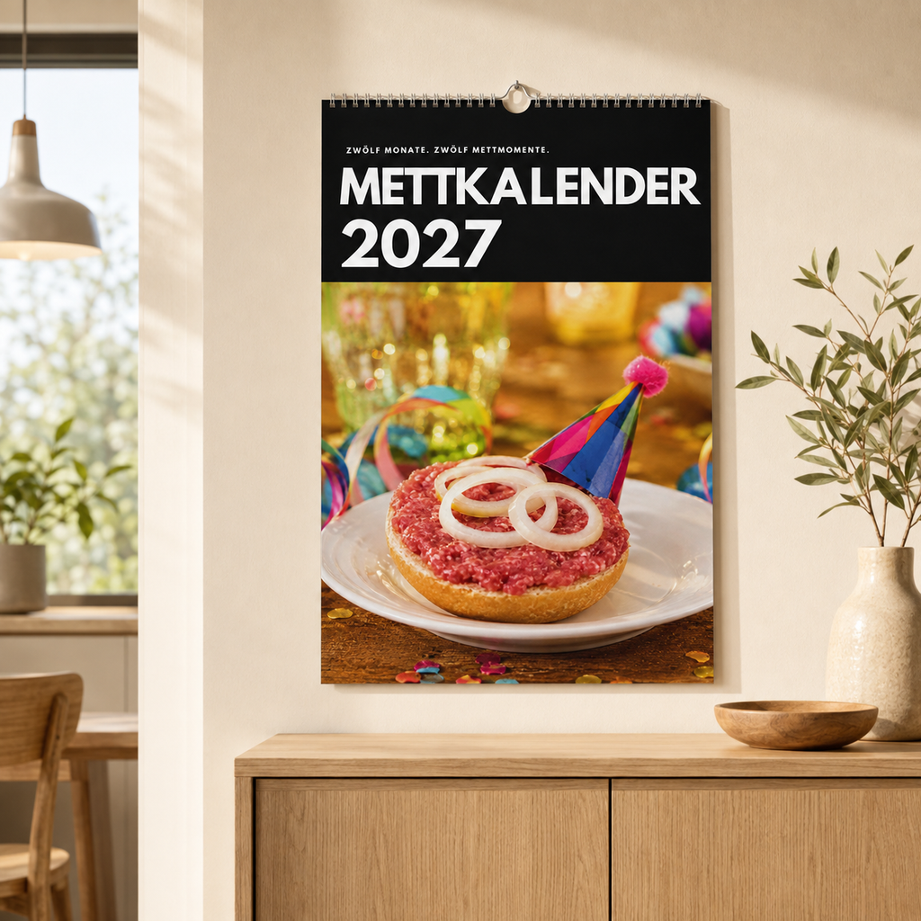 Mettkalender 2027 – A4-Wandkalender für Mettliebhaber