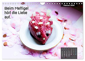 Mettkalender - Mettigel Edition (Wandkalender 2024 DIN A4 quer), CALVENDO Monatskalender