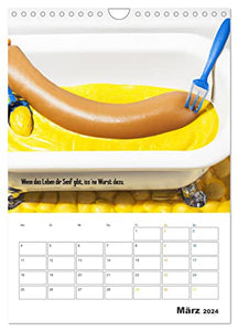Ist mir Wurst Kalender (Wandkalender 2024 DIN A4 hoch), CALVENDO Monatskalender