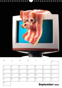 Bacon Kalender - Wir lieben Bacon (Wandkalender 2024 DIN A4 hoch)