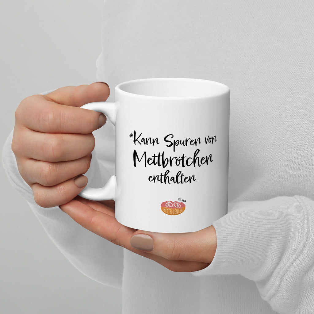 Kann Spuren von Mettbrötchen enthalten Tasse